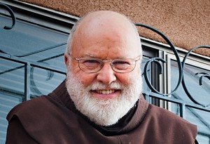 Fr. Richard Rohr on his porch