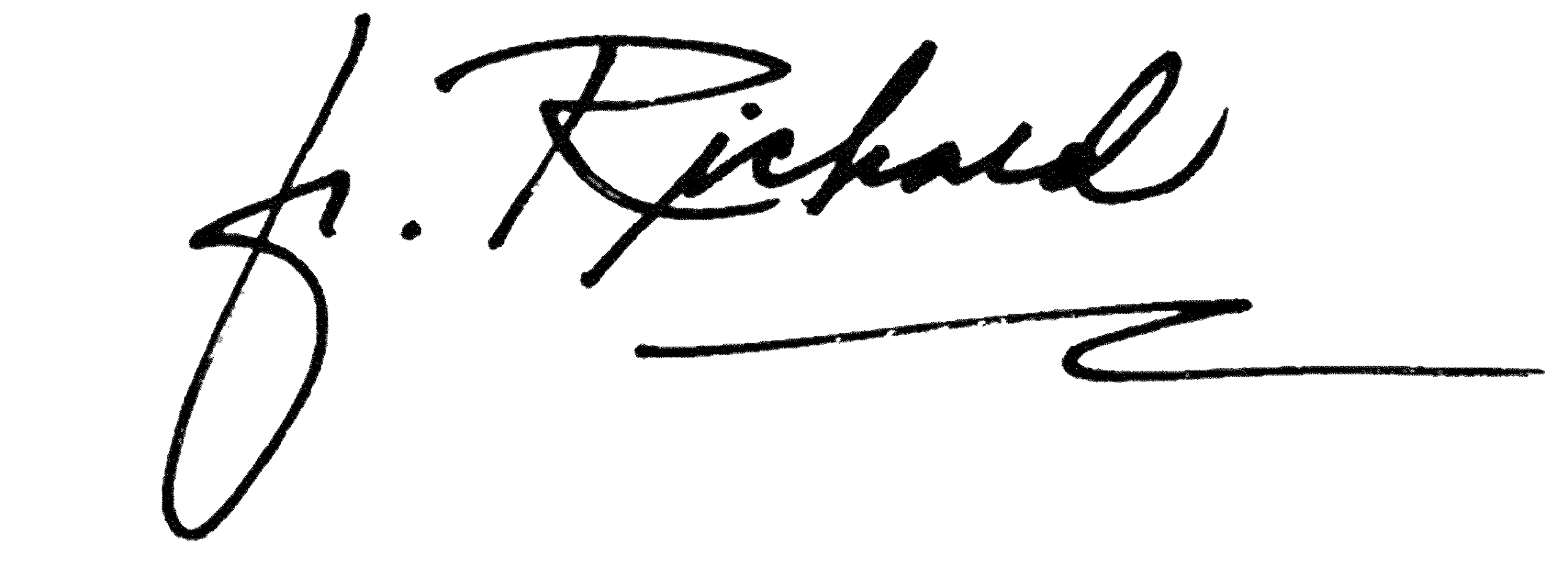 Fr. RIchard's signature