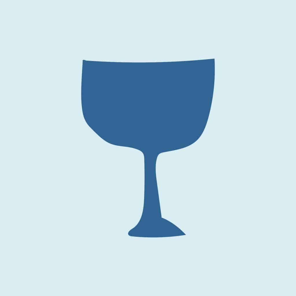 Illustration of a blue cup