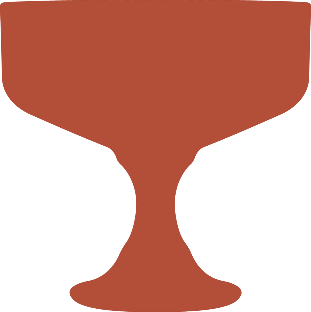 Minimalist red trophy cup icon on a transparent background, symbolizing achievement, success, or victory in awards and competitions.